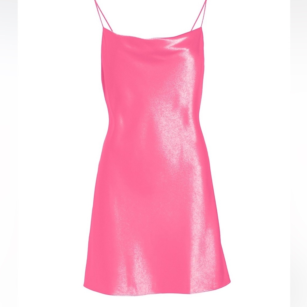 Alice + Olivia
Harmony Satin Cowlneck Minidress